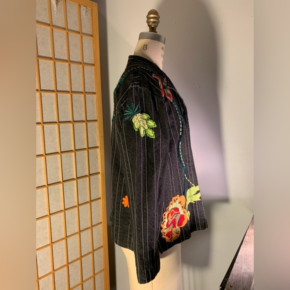 Beaded denim jacket - Picture 3 of 6